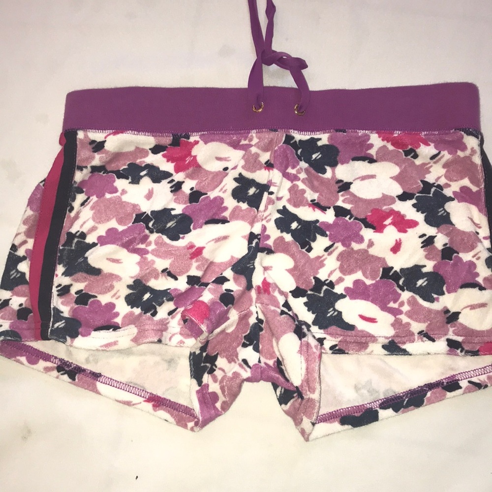 New juicy couture terry shorts cargo draw string s